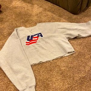 Vintage!! Nike Crop Crew Top-Sweatshirt